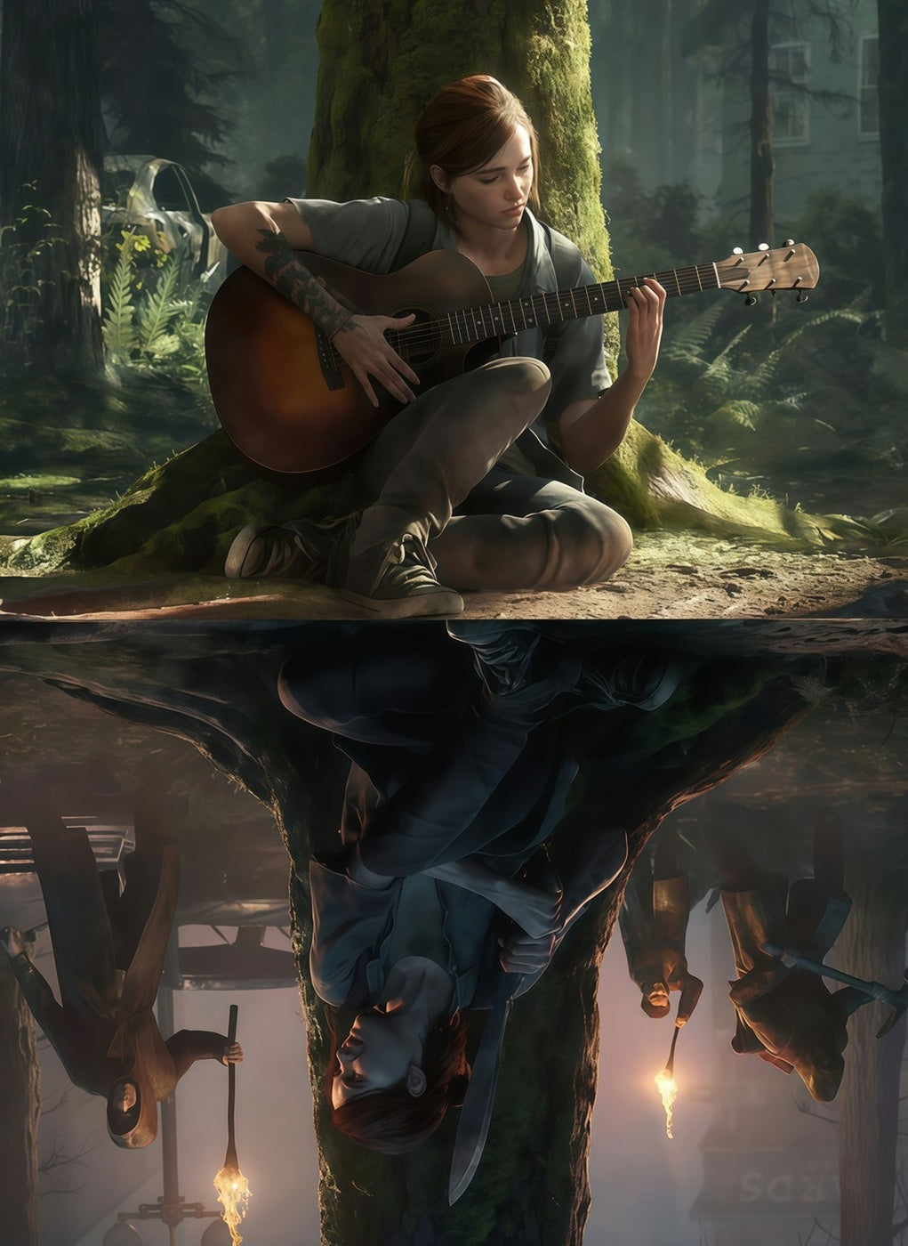 Ellie — The Last of Us metal poster artwork